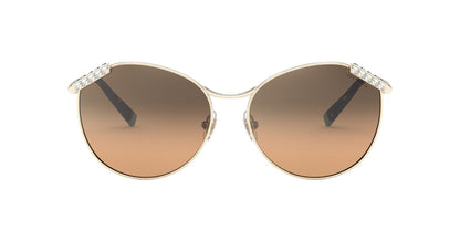 Lente Solar Tiffany TF3073B Dorado-Solaris