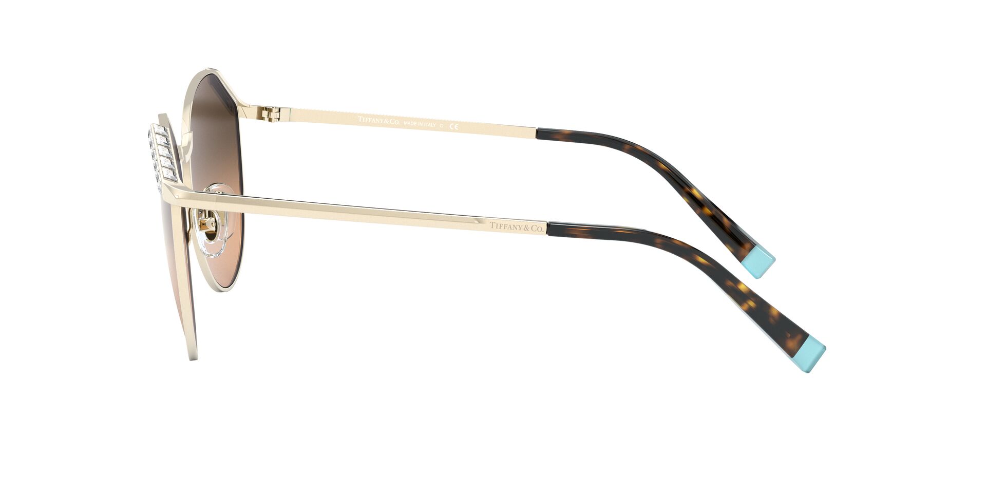 Lente Solar Tiffany TF3073B Dorado-Solaris