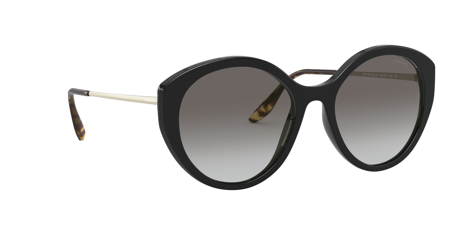 Lentes de Sol Prada Negro PR 18XS-Solaris